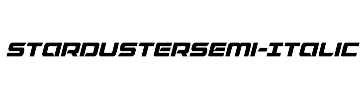 Starduster Semi-Italic  Frei Schriftart Herunterladen