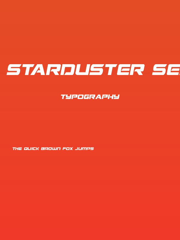 Starduster Semi-Italic Poster