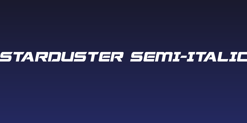 Starduster Semi-Italic Social Header