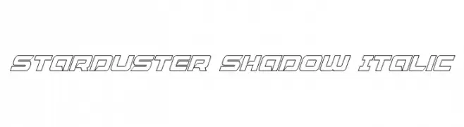 Starduster Shadow Italic 