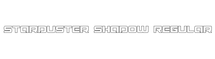 Starduster Shadow Regular  Frei Schriftart Herunterladen