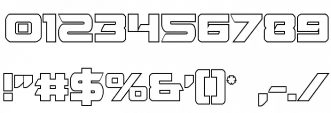 Starduster Shadow Regular Font OTHER CHARS