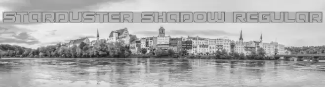 Starduster Shadow Regular Font examples