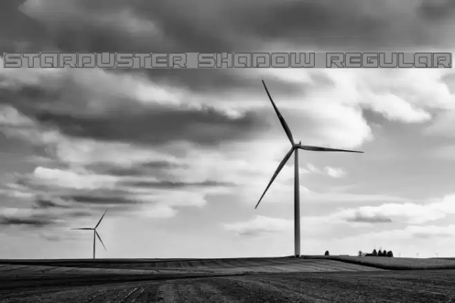 Starduster Shadow Regular Font examples