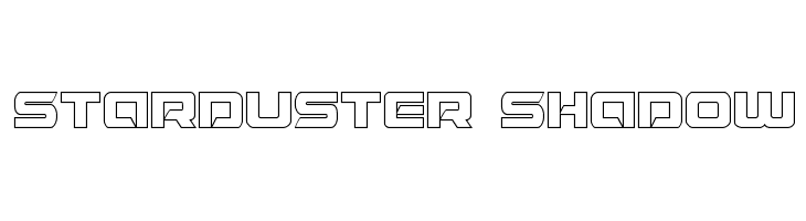 Starduster Shadow Font