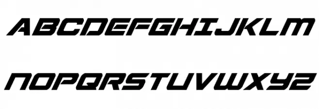Starduster Super-Italic Schriftart Groß