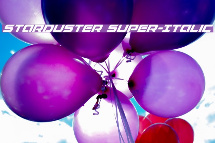 Starduster Super-Italic Example 1