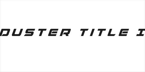 Starduster Title Italic Logo