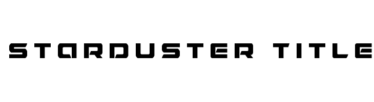 Starduster Title  フリーフォントのダウンロード