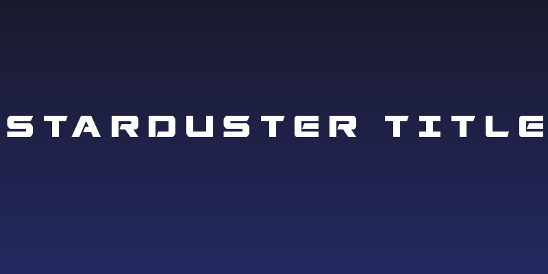 Starduster Title Social Header
