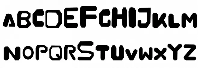 Stare-Buckle Fight Font Litere mari