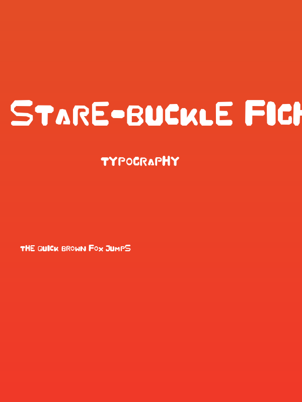 Stare-Buckle Fight Poster