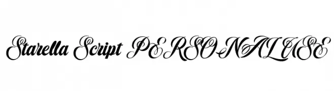 Starella Script PERSONAL USE  Fuentes Gratis Descargar