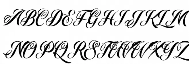 Starella Script PERSONAL USE 字体 大写
