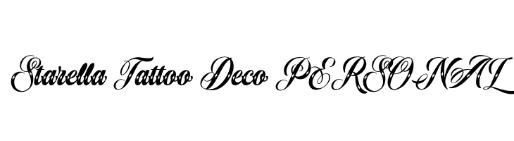 Starella Tattoo Deco PERSONAL  フリーフォントのダウンロード
