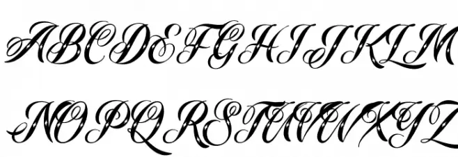 Starella Tattoo Deco PERSONAL Polices MAJUSCULES