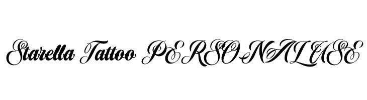 Starella Tattoo PERSONAL USE  フリーフォントのダウンロード