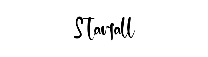 Starfall  font caratteri gratis