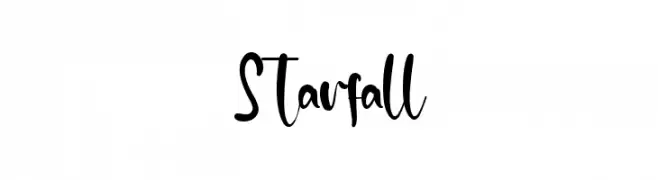 Starfall  Скачать бесплатные шрифты