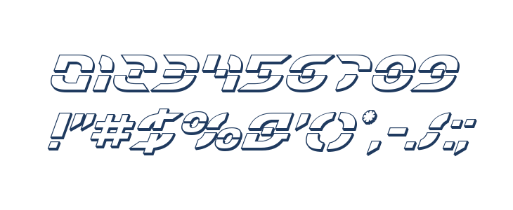 Starfighter 3D Italic Other Characters