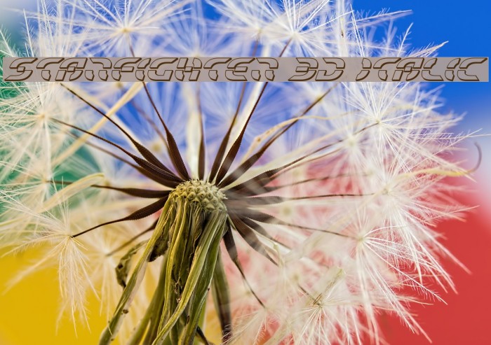 Starfighter 3D Italic Example 1