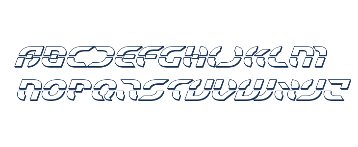 Starfighter 3D Italic Lowercase
