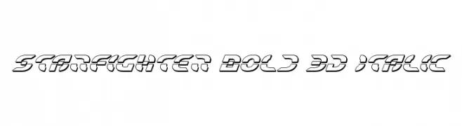Starfighter Bold 3D Italic  नि: शुल्क फ़ॉन्ट्स डाउनलोड