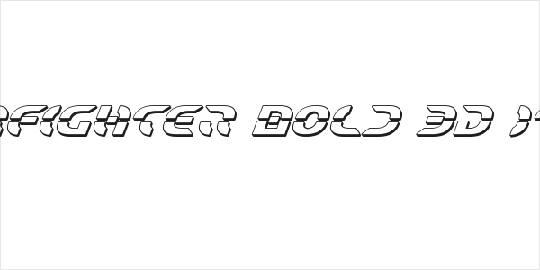Starfighter Bold 3D Italic Logo