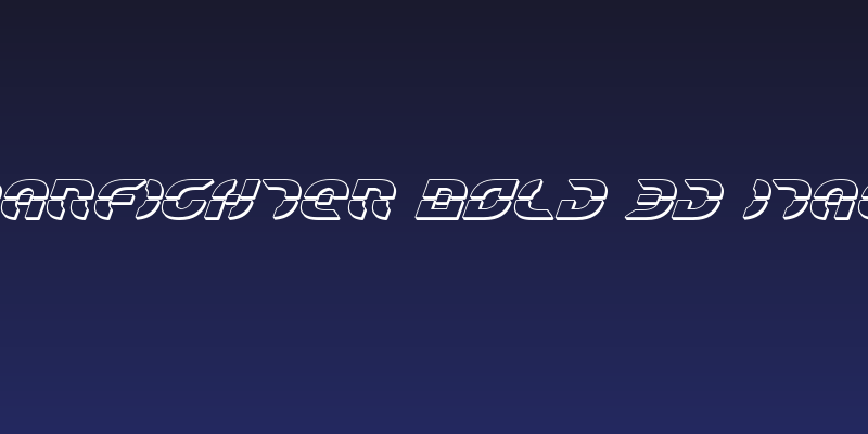 Starfighter Bold 3D Italic Social Header