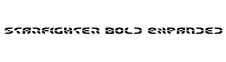 Starfighter Bold Expanded  Fuentes Gratis Descargar