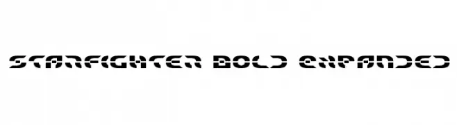 Starfighter Bold Expanded  Free Fonts Download