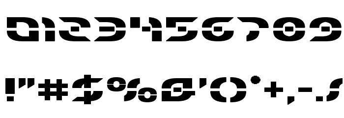 Starfighter Bold Expanded Font OTHER CHARS
