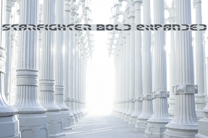 Starfighter Bold Expanded Font examples