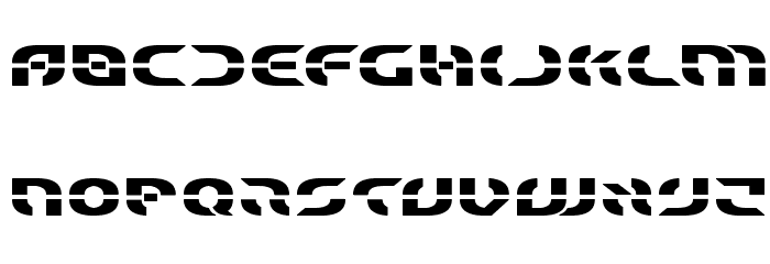 Starfighter Bold Expanded Font LOWERCASE