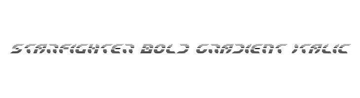 Starfighter Bold Gradient Italic  Frei Schriftart Herunterladen