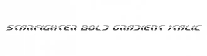 Starfighter Bold Gradient Italic  les polices de caractères gratuit tlcharger