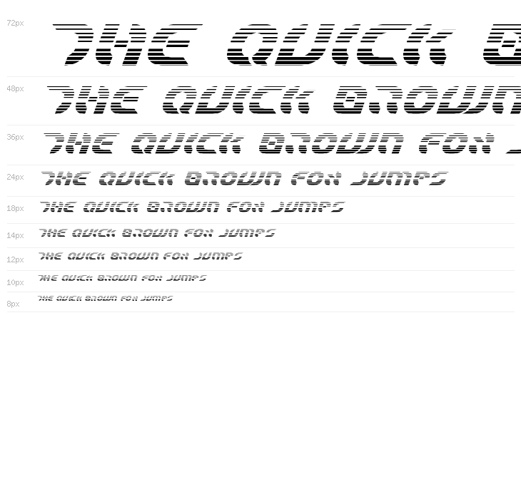 Starfighter Bold Gradient Italic Waterfall