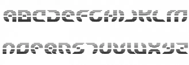 Starfighter Bold Gradient Font UPPERCASE