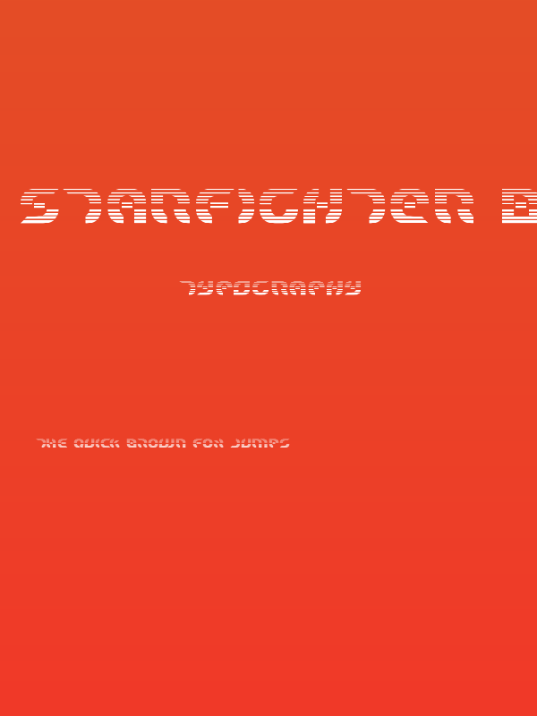 Starfighter Bold Gradient Poster