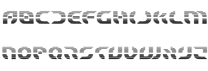 Starfighter Bold Gradient フォント 小文字