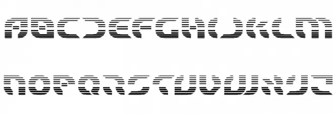 Starfighter Bold Gradient Font LOWERCASE