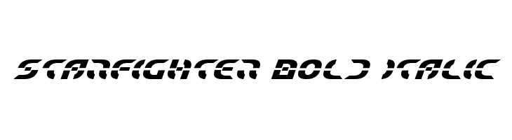Starfighter Bold Italic Font