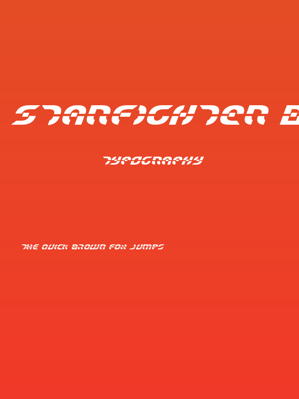 Starfighter Bold Italic Poster