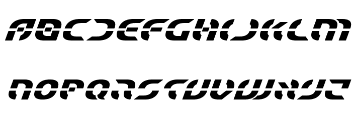 Starfighter Bold Italic Font LOWERCASE