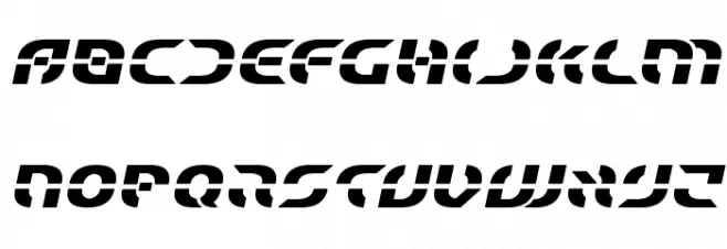 Starfighter Bold Semi-Italic Caratteri MINUSCOLO