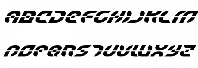 Starfighter Bold Super-Italic Fonte MAIÚSCULAS