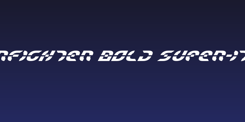 Starfighter Bold Super-Italic Social Header
