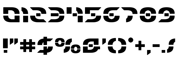 Starfighter Bold Font OTHER CHARS
