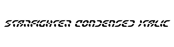 Starfighter Condensed Italic フォント
