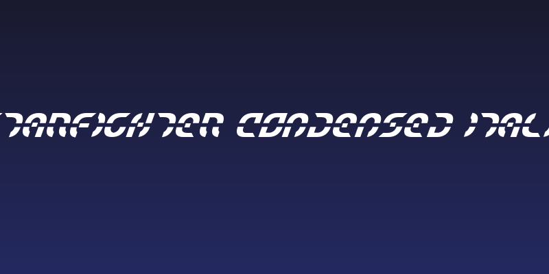 Starfighter Condensed Italic Social Header